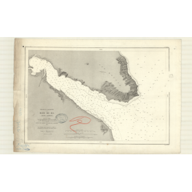 Reproduction carte marine ancienne - 3462 - LEBRIS (Baie), BA (Baie) - NOUVELLE-CALEDONIE - PACIFIQUE, CORAIL (Mer) - (1875 - 20