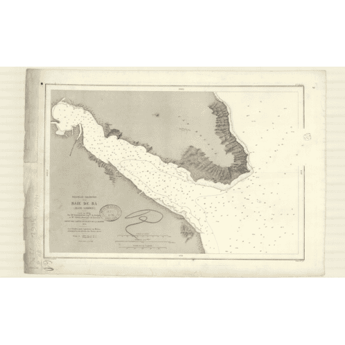 Reproduction of old nautical chart - 3462 - LEBRIS (Baie), BA (Baie) - NOUVELLE-CALEDONIE - PACIFIQUE, CORAIL (Mer) - (1875 - 20