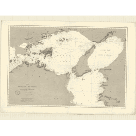 Reproduction carte marine ancienne - 3468 - SETO UTCHI, SETO NAIKAI, OSAKA (Golfe), HARIMA NADA - JAPON - PACIFIQUE, INTERIEURE