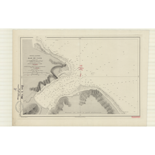 Reproduction carte marine ancienne - 3475 - UGUE (Baie) - NOUVELLE-CALEDONIE - PACIFIQUE, CORAIL (Mer) - (1876 - ?) Reproduction carte marine ancienne - 3475 - UGUE (Baie) - NOUVELLE-CALEDONIE - PACIFIQUE, CORAIL (Mer) - (1876 - ?)