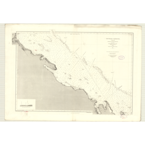 Reproduction carte marine ancienne - 3485 - NOUVELLE-CALEDONIE (Côte Est), HARCOURT (Ilots), KANALA - PACIFIQUE, CORAIL (Mer) - Reproduction carte marine ancienne - 3485 - NOUVELLE-CALEDONIE (Côte Est), HARCOURT (Ilots), KANALA - PACIFIQUE, CORAIL (Mer) -