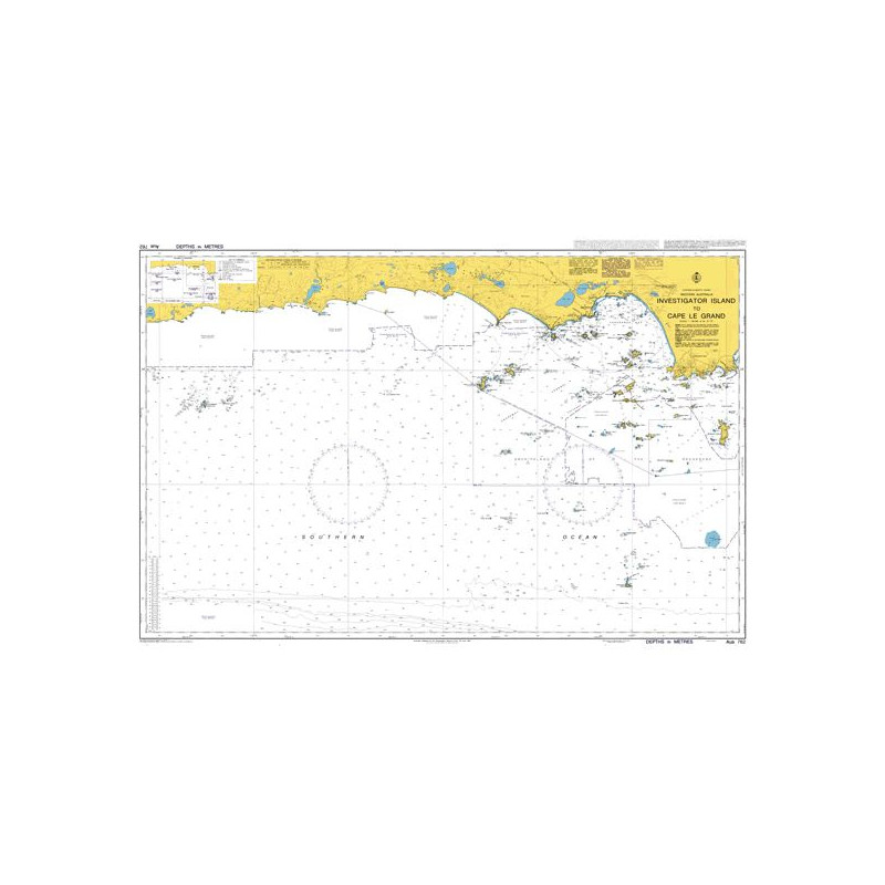 Australian Hydrographic Office - AUS762 - Investigator Island to Cape Le Grand