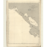 Carte marine ancienne - 3499 - FONSECA (Golfe), NICOYA (Golfe) - NICARAGUA (Côte Ouest), COSTA RICA (Côte Ouest) - PACIFIQUE, AM