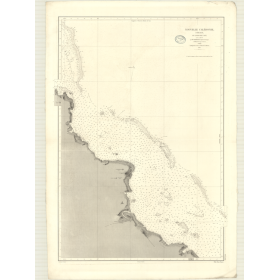 Carte marine ancienne - 3504 - NOUVELLE-CALEDONIE (Côte Est), BOCAGE (Cap), TUO - PACIFIQUE, CORAIL (Mer) - (1876 - 1982)