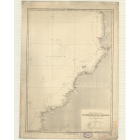 Reproduction carte marine ancienne - 3517 - SAN JUAN (Rivière), EQUATEUR - EQUATEUR, COLOMBIE - PACIFIQUE, AMERIQUE DU SUD (Côte