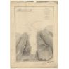 Reproduction carte marine ancienne - 3594 - SOCIETE (îles), TAHITI (Archipel), MOOREA (île), COOK (Baie), PAOPAO (Baie) - POLYNE