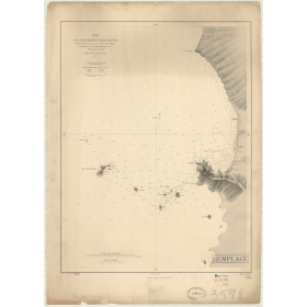 Reproduction carte marine ancienne - 3598 - PESCADORES (îles), ANCON (Baie) - PEROU - PACIFIQUE, AMERIQUE DU SUD (Côte Ouest), A