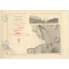 Reproduction carte marine ancienne Shom - 3606 - MARQUISES (îles), FATU-HIVA (île), VIERGES (Baie), HANAVAVE (Baie) -