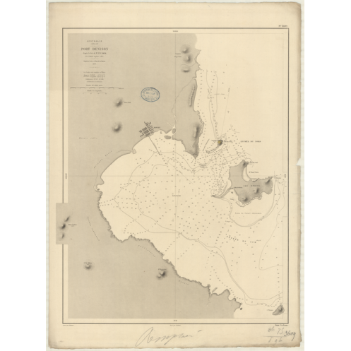 Reproduction carte marine ancienne - 3609 - DENISON (Port) - PACIFIQUE, AUSTRALIE (Côte Est), CORAIL (Mer) - (1878 - 1892) Reproduction carte marine ancienne - 3609 - DENISON (Port) - PACIFIQUE, AUSTRALIE (Côte Est), CORAIL (Mer) - (1878 - 1892)