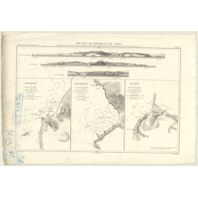 Reproduction carte marine ancienne Shom - 3623 - CALETA MANTANZA - CHILI - pACIFIQUE,AMERIQUE de SUD (Côte Ouest),AMERI