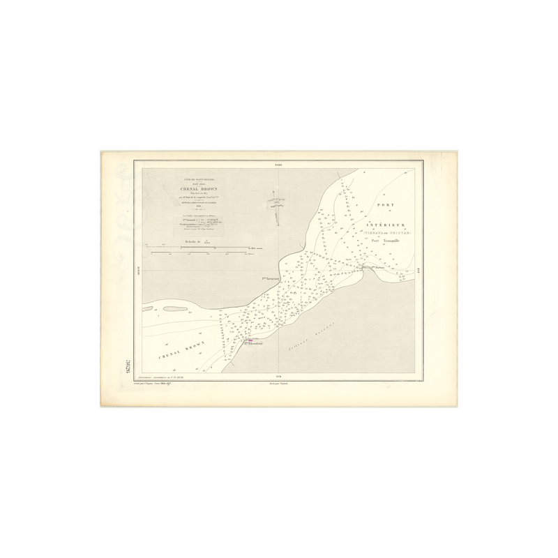 Carte marine ancienne - 3626 - MANTCHOURIE, OLGA (Baie), BROWN (Chenal) - U.R.S.S. - PACIFIQUE, JAPON (Mer) - (1878 - 1979)