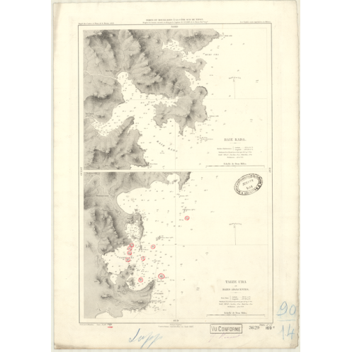 Reproduction carte marine ancienne - 3629 - HONSHU (Côte Sud), KADA (Baie) - NIPON (Côte Sud) - PACIFIQUE, PHILIPPINES (Mer) - ( Reproduction carte marine ancienne - 3629 - HONSHU (Côte Sud), KADA (Baie) - NIPON (Côte Sud) - PACIFIQUE, PHILIPPINES (Mer) - (