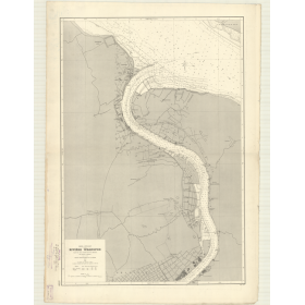 Reproduction carte marine ancienne Shom - 5730 - WHANGPOO (Rivière), HUANG p'U CHIANG (Rivière) - CHINE (Côte Est) -