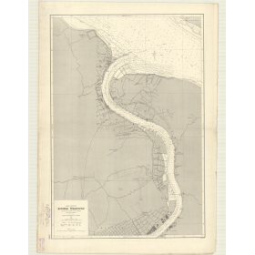 Reproduction carte marine ancienne - 5730 - WHANGPOO (Rivière), HUANG P'U CHIANG (Rivière) - CHINE (Côte Est) - PACIFIQUE, CHINE