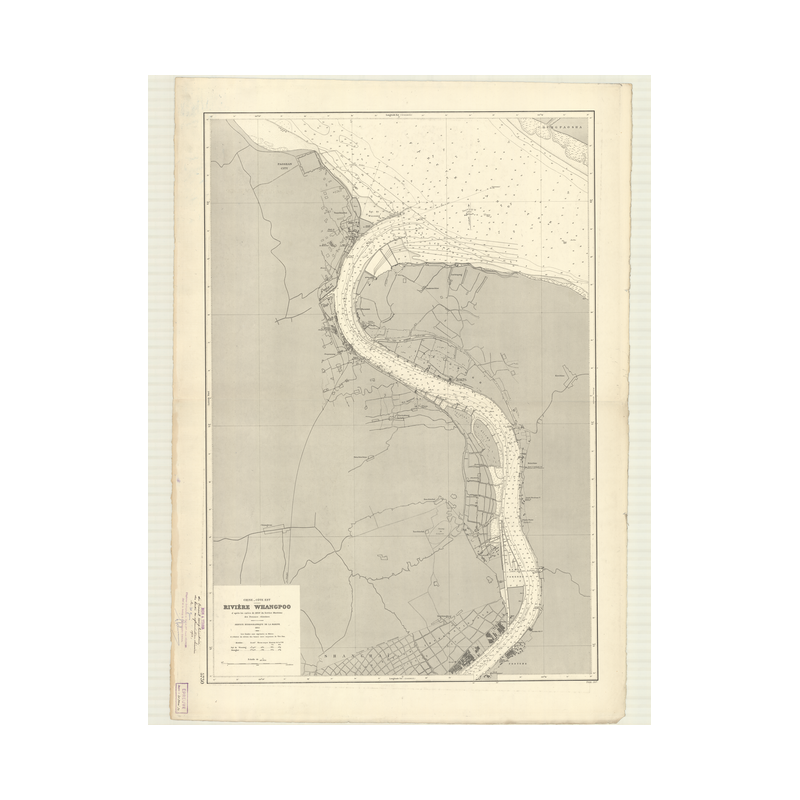 Reproduction carte marine ancienne - 5730 - WHANGPOO (Rivière), HUANG P'U CHIANG (Rivière) - CHINE (Côte Est) - PACIFIQUE, CHINE