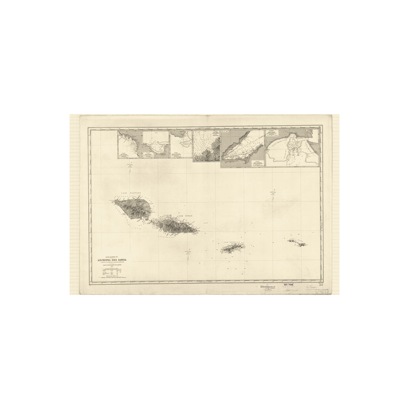 Reproduction carte marine ancienne - 5731 - SAMOA (îles) - PACIFIQUE - (1932 - 1986)