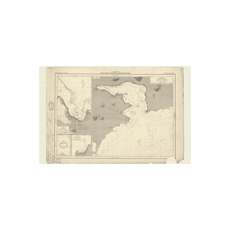 Reproduction carte marine ancienne Shom - 5732 - UPOLU (île), APIA (Port) - SAMOA (îles) - pACIFIQUE - (1932 - 1980)