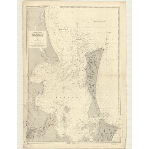 Reproduction carte marine ancienne - 5733 - MORETON (Baie), BRISBANE (Rivière) - PACIFIQUE, TASMAN (Mer), AUSTRALIE (Côte Est) - Reproduction carte marine ancienne - 5733 - MORETON (Baie), BRISBANE (Rivière) - PACIFIQUE, TASMAN (Mer), AUSTRALIE (Côte Est) -