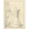 Reproduction carte marine ancienne - 5733 - MORETON (Baie), BRISBANE (Rivière) - PACIFIQUE, TASMAN (Mer), AUSTRALIE (Côte Est) -