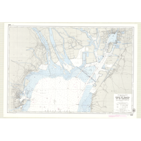 Reproduction carte marine ancienne Shom - 6457 - HONSYU (Côte Sud), HONSHU (Côte Sud), ISE (Golfe), NAGOYA (Port), YOK