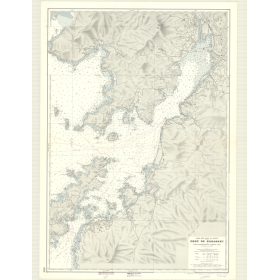 Reproduction carte marine ancienne - 6460 - KYUSYU (Côte Ouest), KYUSHU (Côte Ouest), NAGASAKI (Port) - JAPON - PACIFIQUE - (196