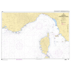 Shom Z - 7204Z - De Marseille à l'île d'Elbe (Isola d'Elba) et aux Bouches de Bonifacio