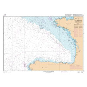 Shom Z - 7211Z - INT 1080 - (fac-similé de la carte ES 4A) - Golfe de Gascogne - De Brest à Cabo Finisterre