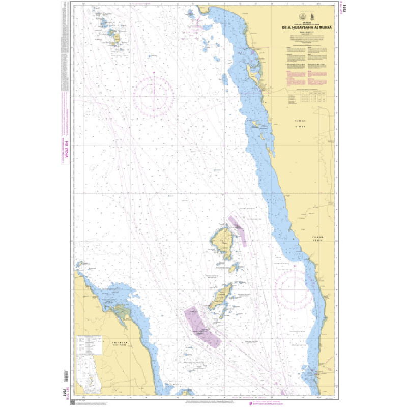 Shom Raster Géotiff - 7518 - De Al Hudaydah à Al Mukhà