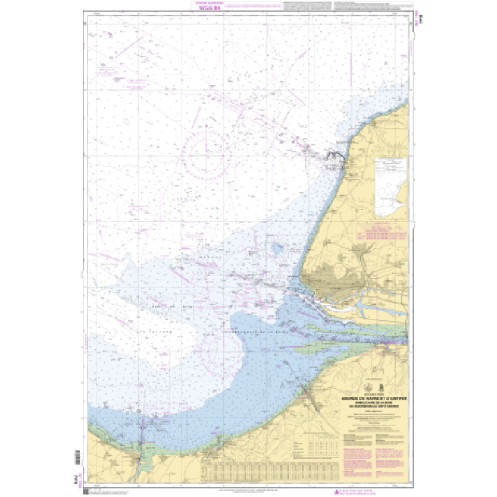 Shom Raster Géotiff - 7418 - Abords du Havre et d'Antifer - Embouchure de la Seine - De Ouistreham au Cap d'Antifer