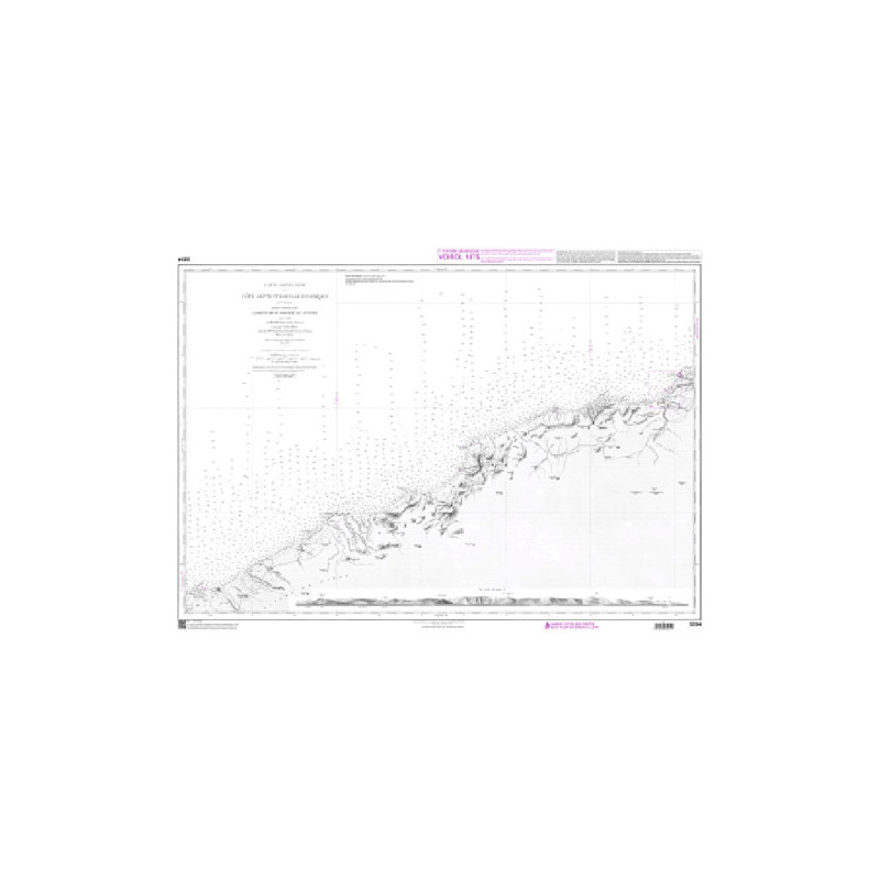 Shom Raster Géotiff - 3234 - De la pointe Kef el Assfer au Cap Ténès