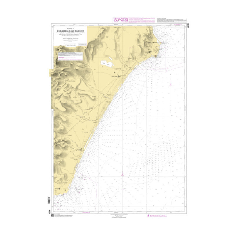 Shom Raster Géotiff - 4221 - De Kelibia à Ras Mamour