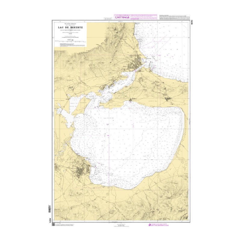 Shom Raster Géotiff - 4970 - Lac de Bizerte