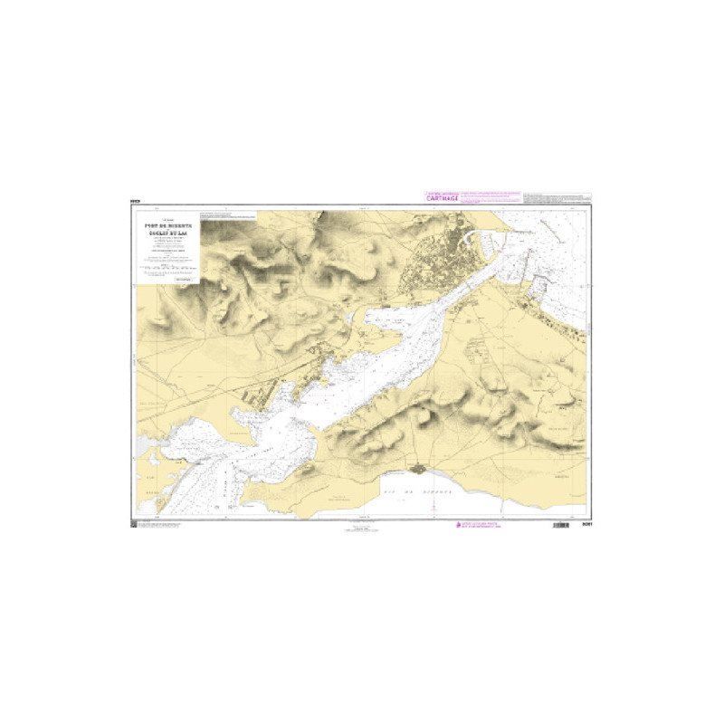 Shom Raster Géotiff - 5281 - Port de Bizerte et goulet de lac