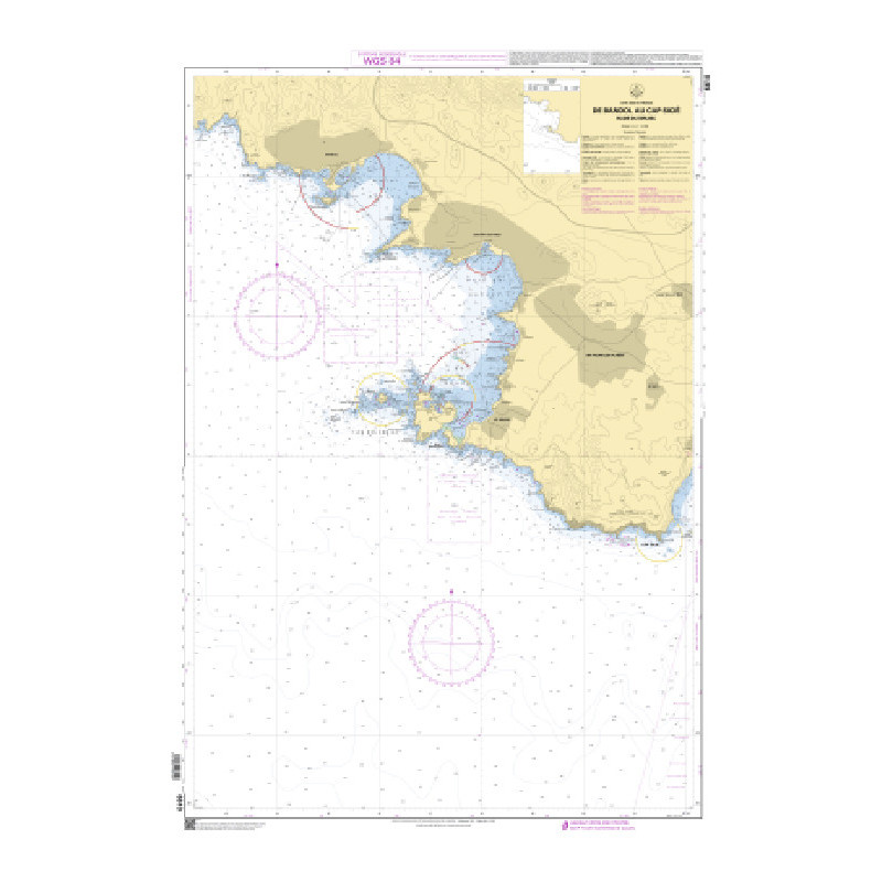 Shom Raster Géotiff - 6610 - De Bandol au Cap Sicié, Rade de Brusc