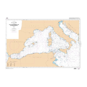 Shom Raster Géotiff - 6757 - carte marine numérique - De détroit de Gibraltar au Canal de Sicile