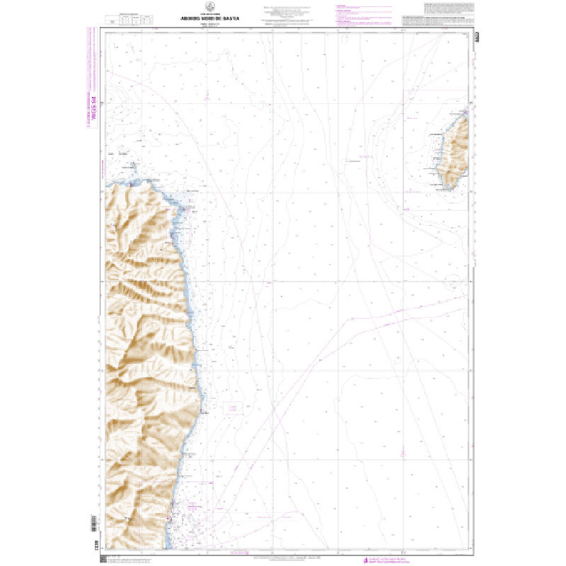 Shom Raster Géotiff - 6822 - Abords Nord de Bastia