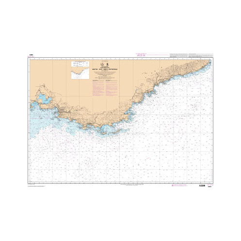 Shom Raster Géotiff - 6951 - De Fos-sur-Mer à Capo Mele