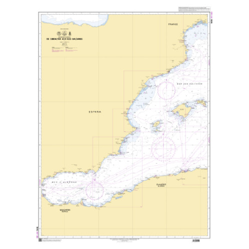 Shom Raster Géotiff - 7015 - De Gibraltar aux îles Baléares