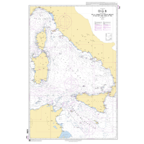 Shom Raster Géotiff - 7292 - De la Corse à la Sicile