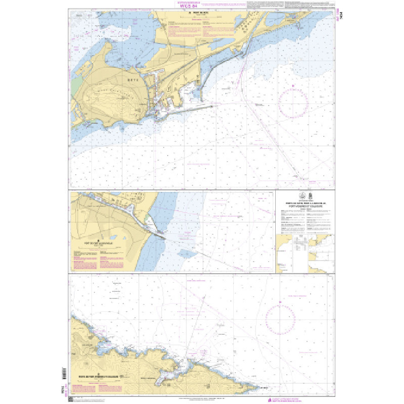 Shom Raster Géotiff - 7434 - Ports de Sète, port-la-Nouvelle, port-Vendres et Collioure