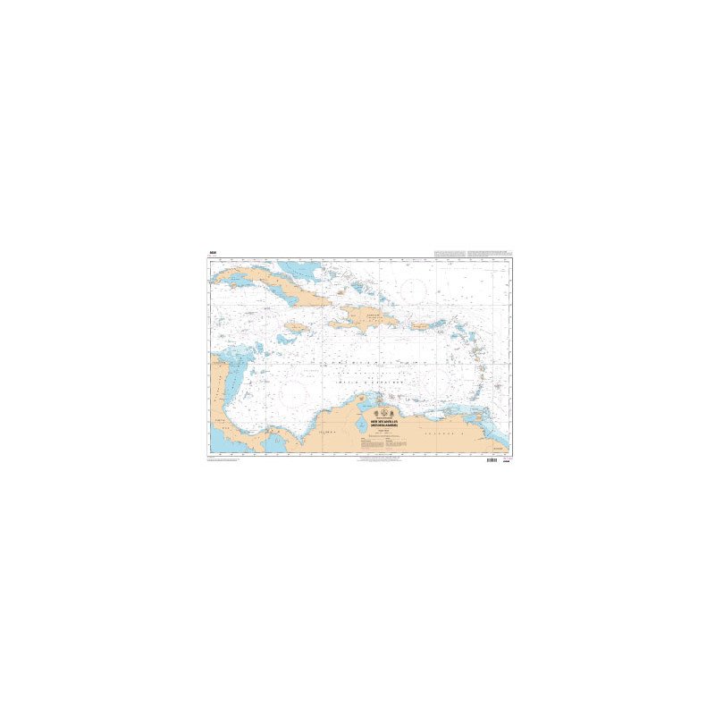 Shom Raster Géotiff - 6898 - Mer des Antilles (Mer des Caraïbes)
