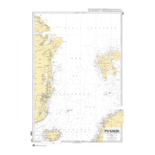 Shom Raster Géotiff - 6014 - De la terre peary au Scoresby Sound et de Trondheim au Cap Nord