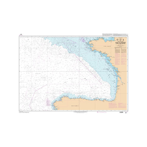 Shom Raster Géotiff - 7211 - Golfe de Gascogne - De Brest à Cabo Finister