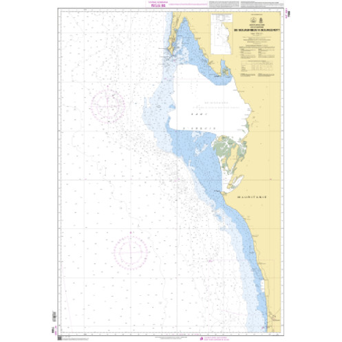 Shom Raster Géotiff - 7386 - INT 1951 - De Nouadhibou à Nouakchott