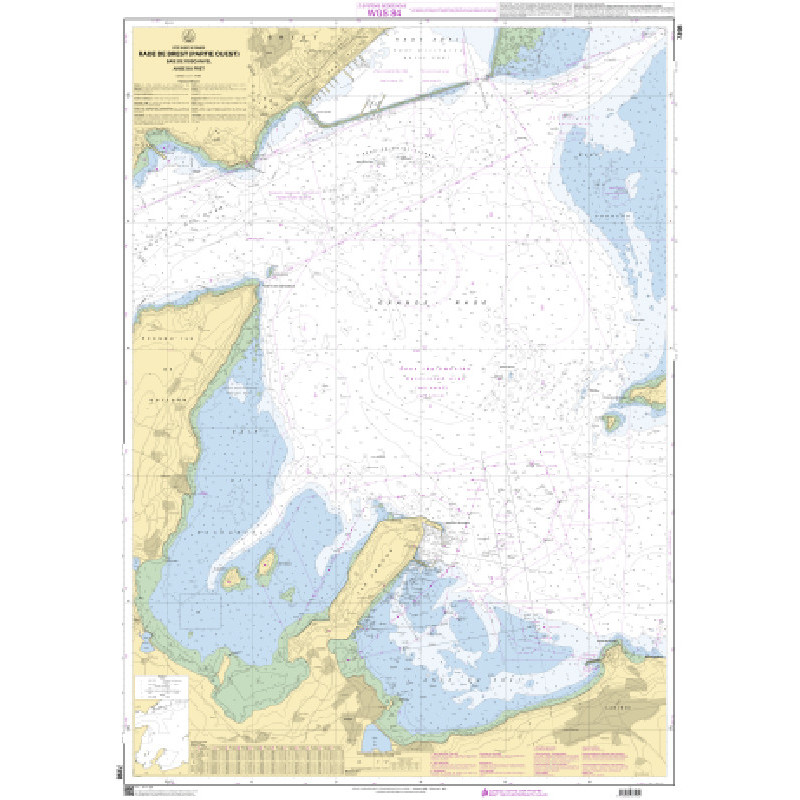 Shom Raster Géotiff - 7398 - Rade de Brest (partie Ouest) - Baie de Roscanvel - Anse du Fret