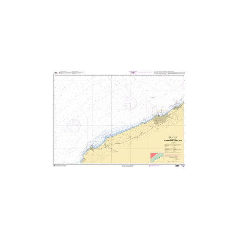 Shom Raster Geotiff - 7701 - De Mohammadia à Jorf Lasfar