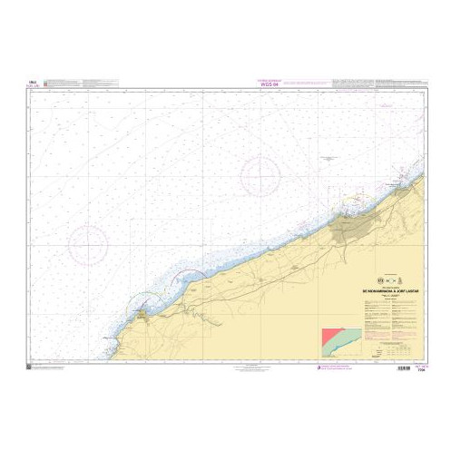 Shom Raster Geotiff - 7701 - De Mohammadia à Jorf Lasfar