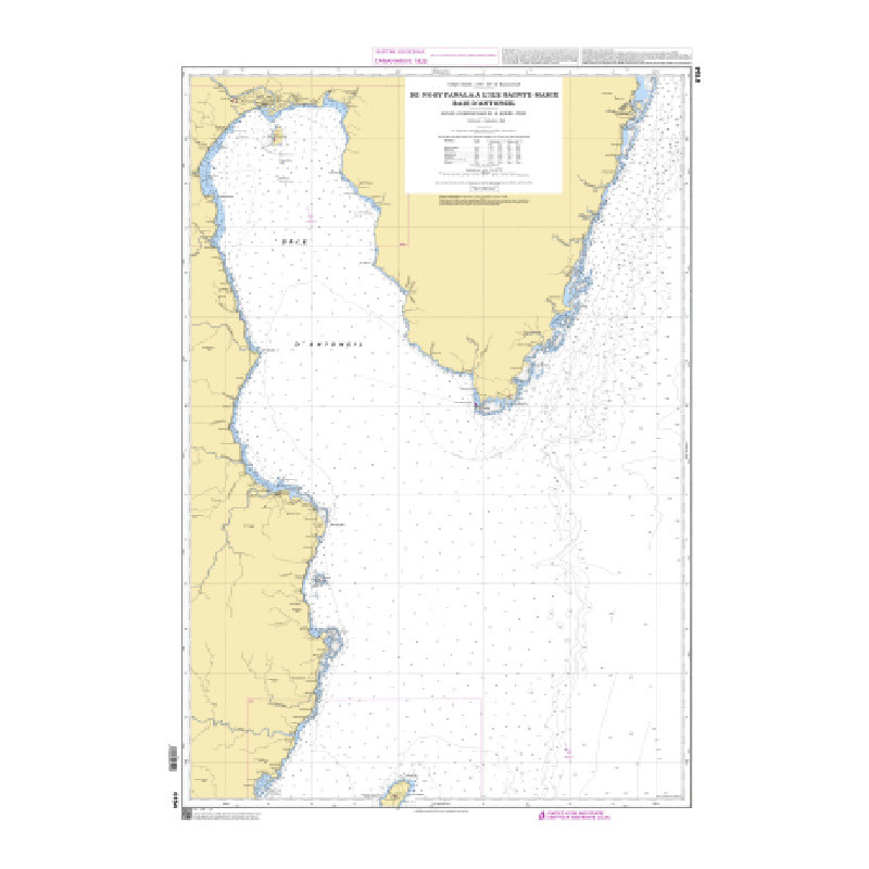 Shom Raster Géotiff - 6154 - De Nosy Fanala à l'île Sainte-Marie - Baie d'Antongil