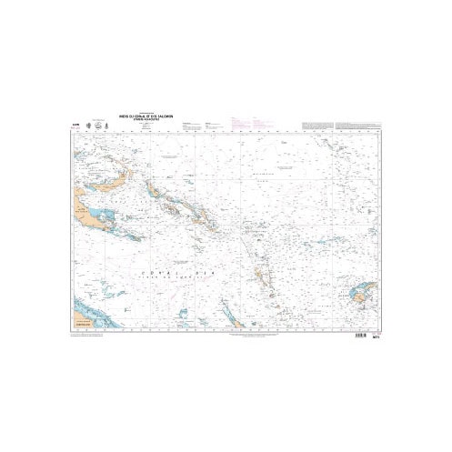 Shom Raster Géotiff - 6671 - Mers de Corail et des Salomon et mers adjace