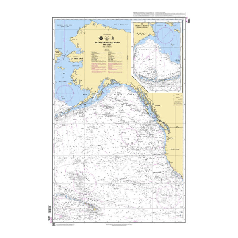 Shom Raster Géotiff - 6835 - Océan pacifique Nord - Partie Est